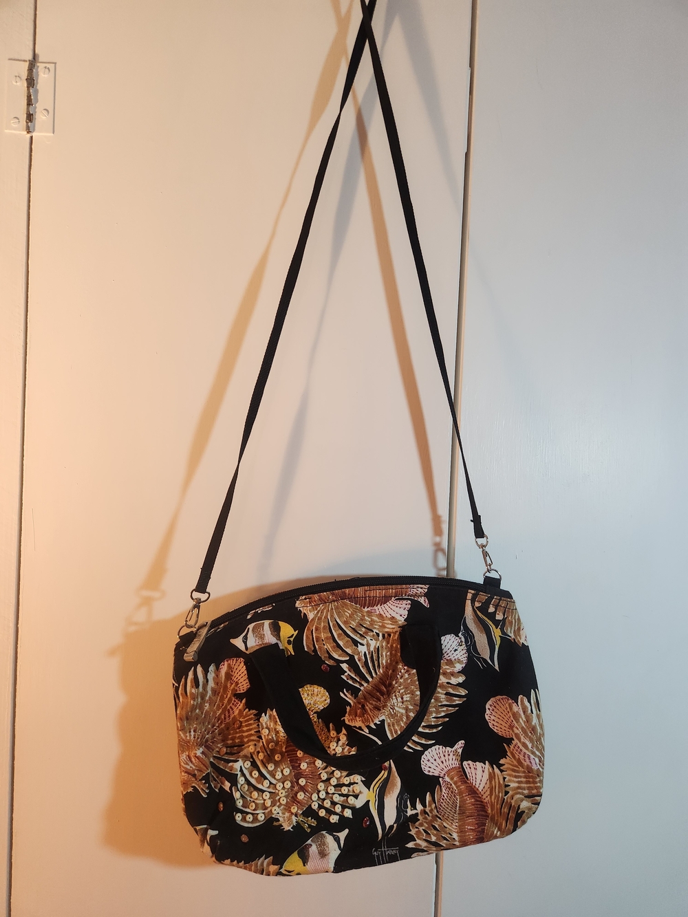 Guy Harvey Lionfish Beaded Shoulder Bag